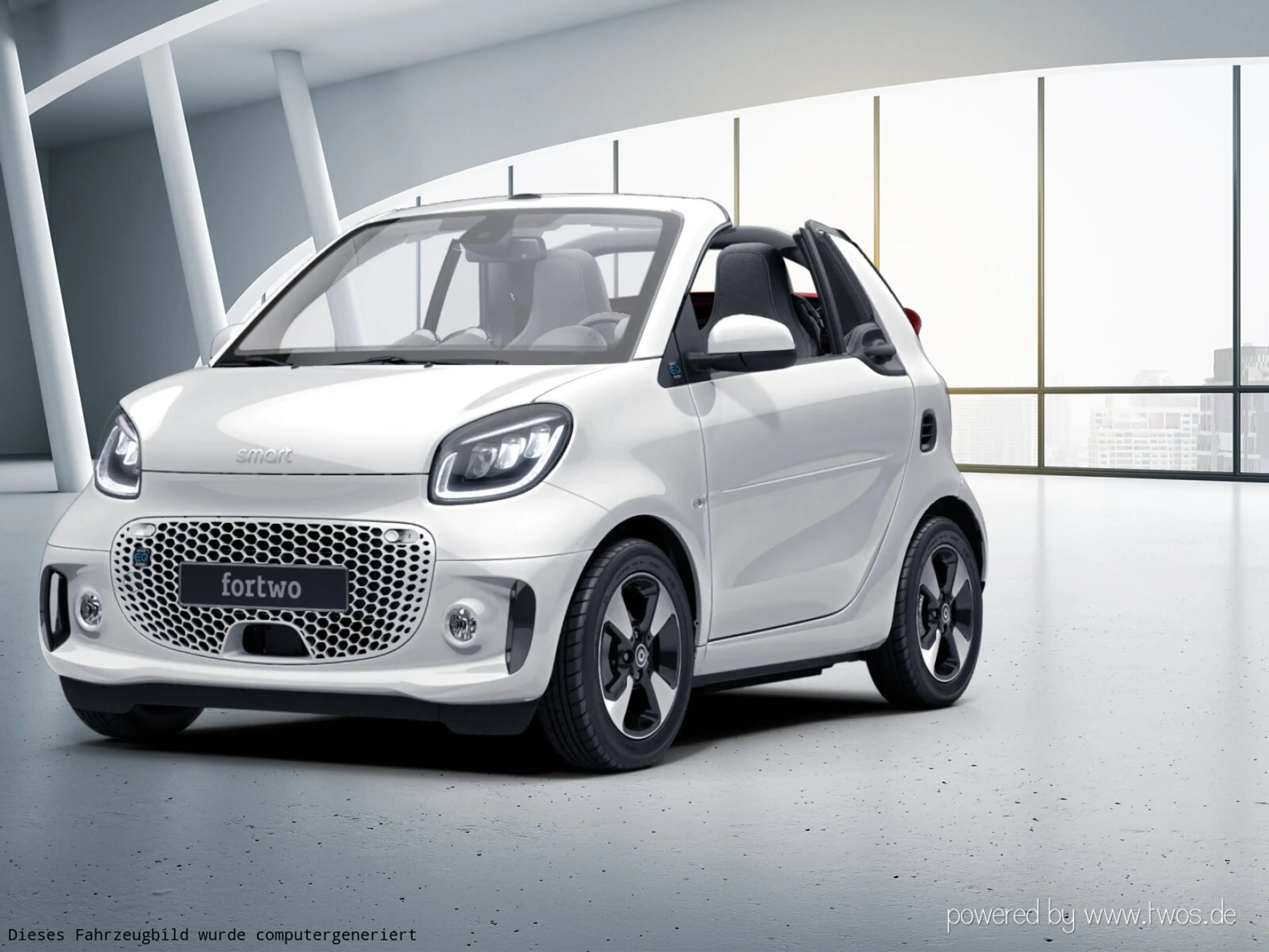 smart forTwo EQ  cabrio  Klima/Sitzhzg./MF-Lenkrad/BC/Tempomat/L-R Sensor/Leder/eFH./i-Size Kindersitzbefestigung — photo 2