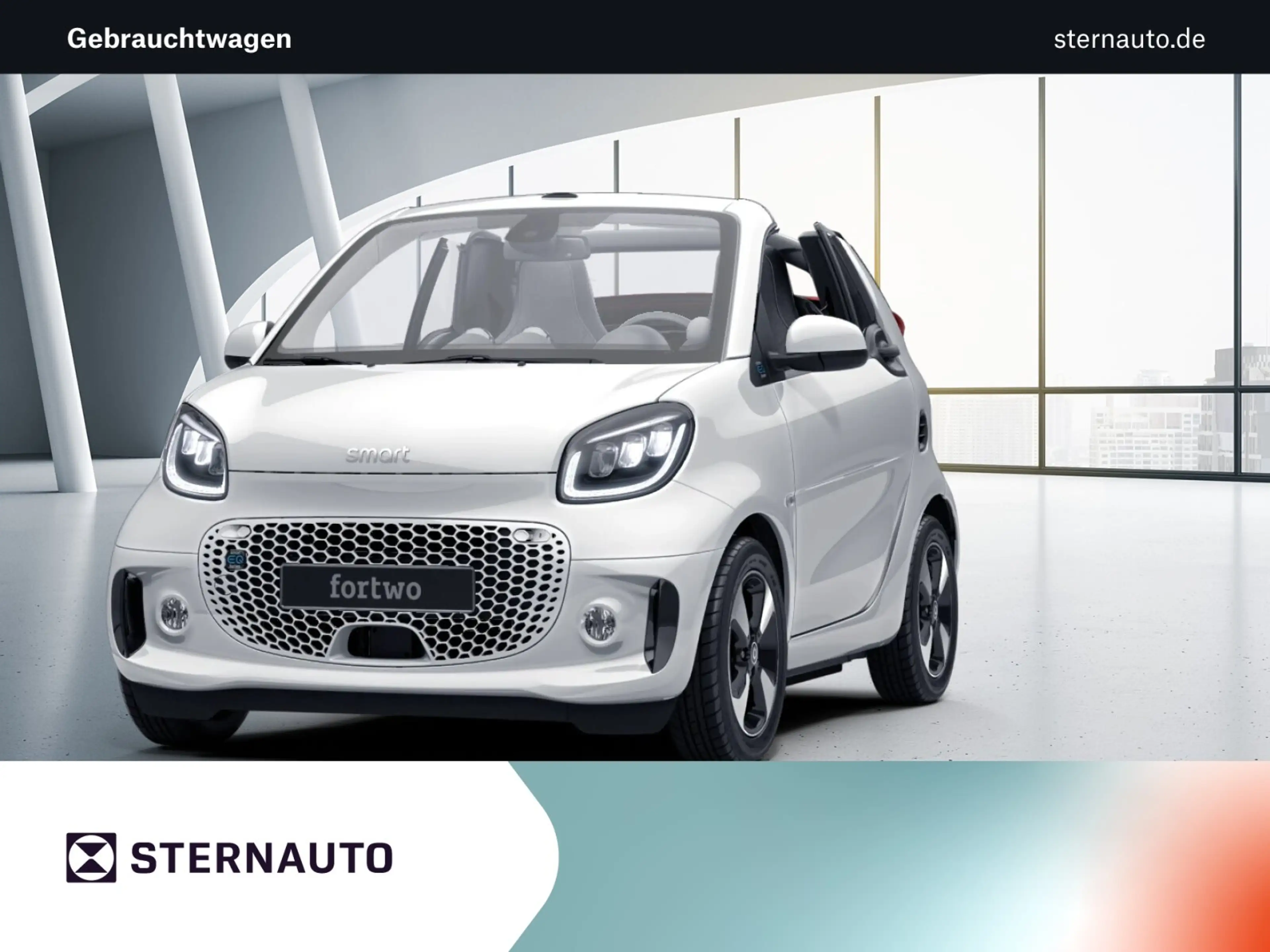 smart forTwo EQ  cabrio  Klima/Sitzhzg./MF-Lenkrad/BC/Tempomat/L-R Sensor/Leder/eFH./i-Size Kindersitzbefestigung