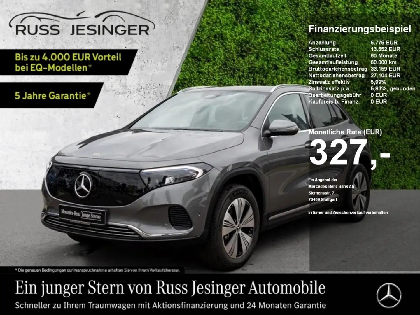 Mercedes-Benz EQA 250 Progressive *LED*Cam*TotW*SpurH*MBUX*Nav Grigio - 1