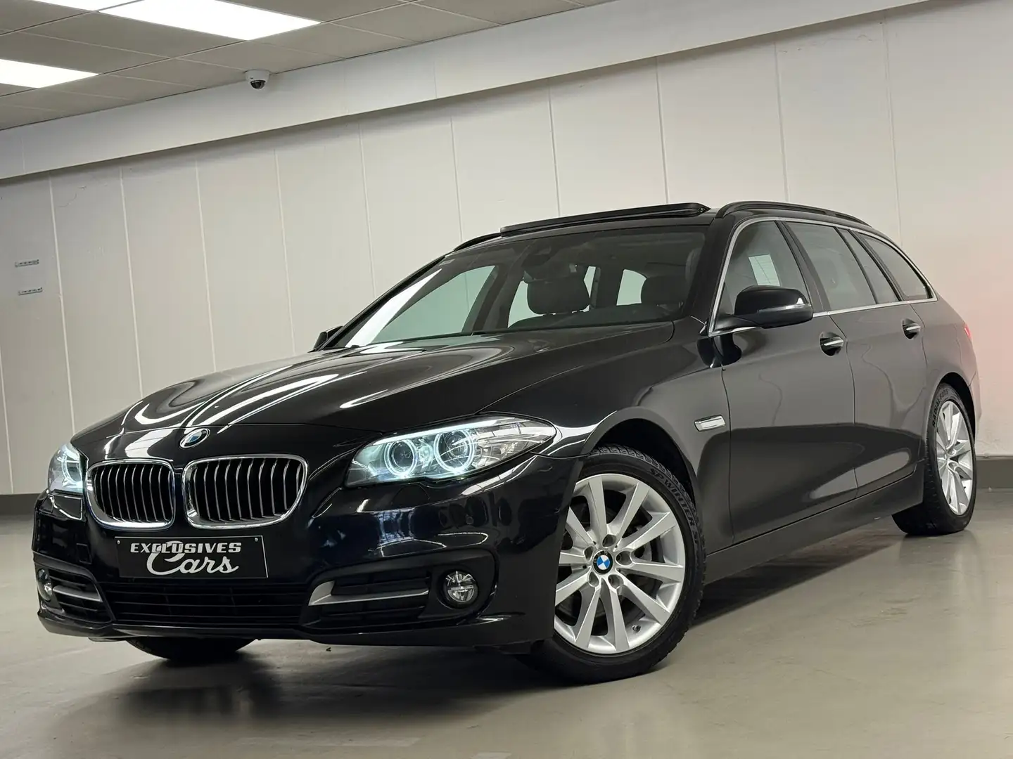BMW 520 DAS 190 CV TOURING TO PANO AUTO GPS CUIR CLIM Zwart - 1