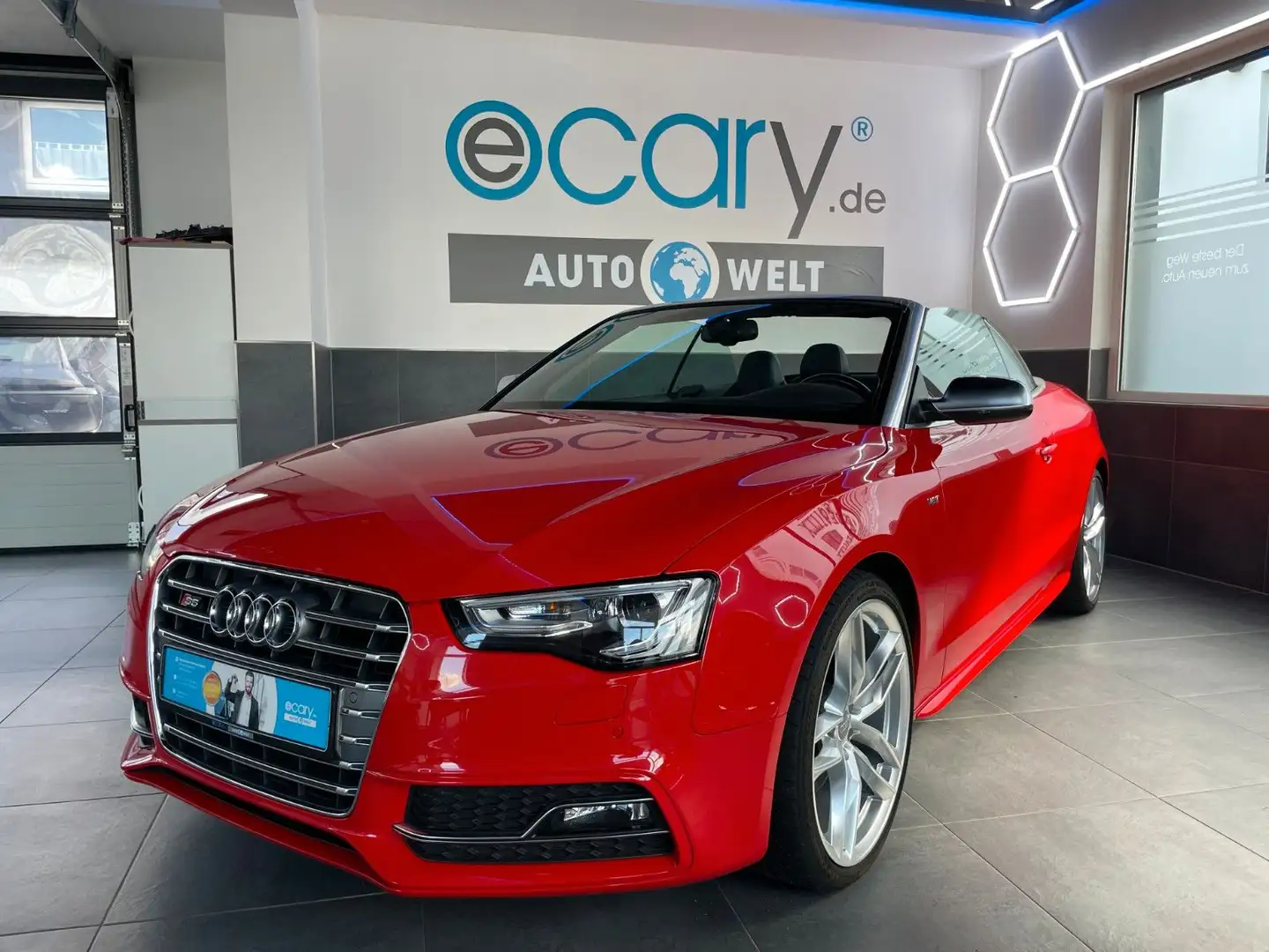 Audi S5 Cabriolet*B&O*Memory*AHK*NAVI*KEYLESS*CAM*SHZ Roşu - 1