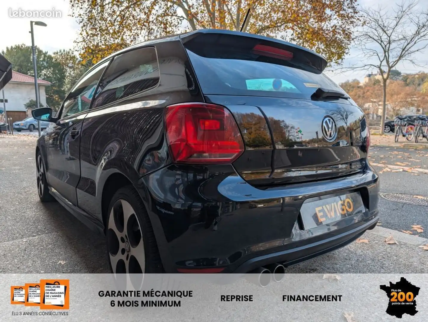 Volkswagen Polo 1.4 tsi 180ch gti dsg7 3p carplay toit ouvrant Noir - 2
