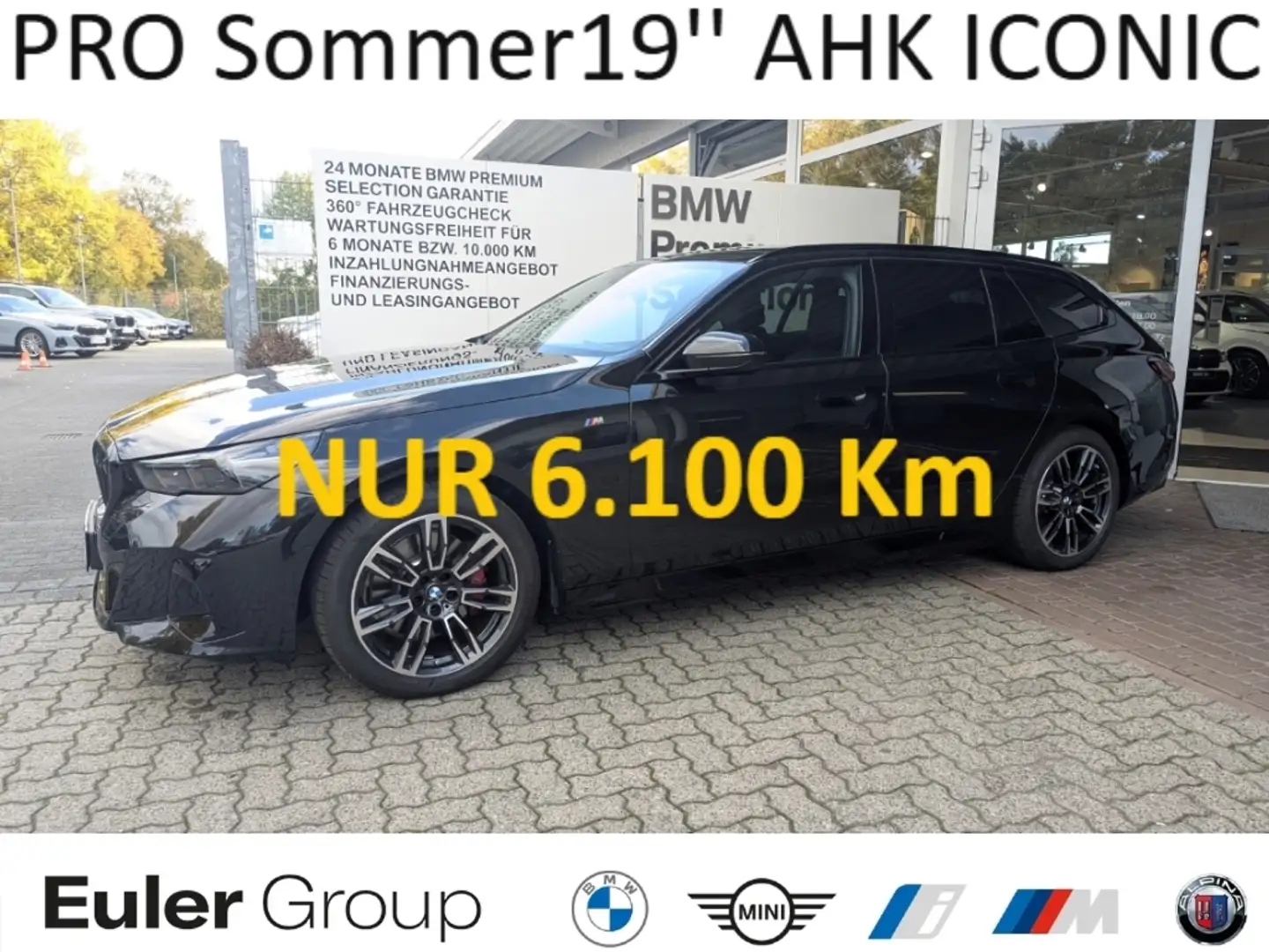 BMW 520 i M-Sport PRO Sommer19'' AHK ICONIC AdLED H/K Park Schwarz - 1