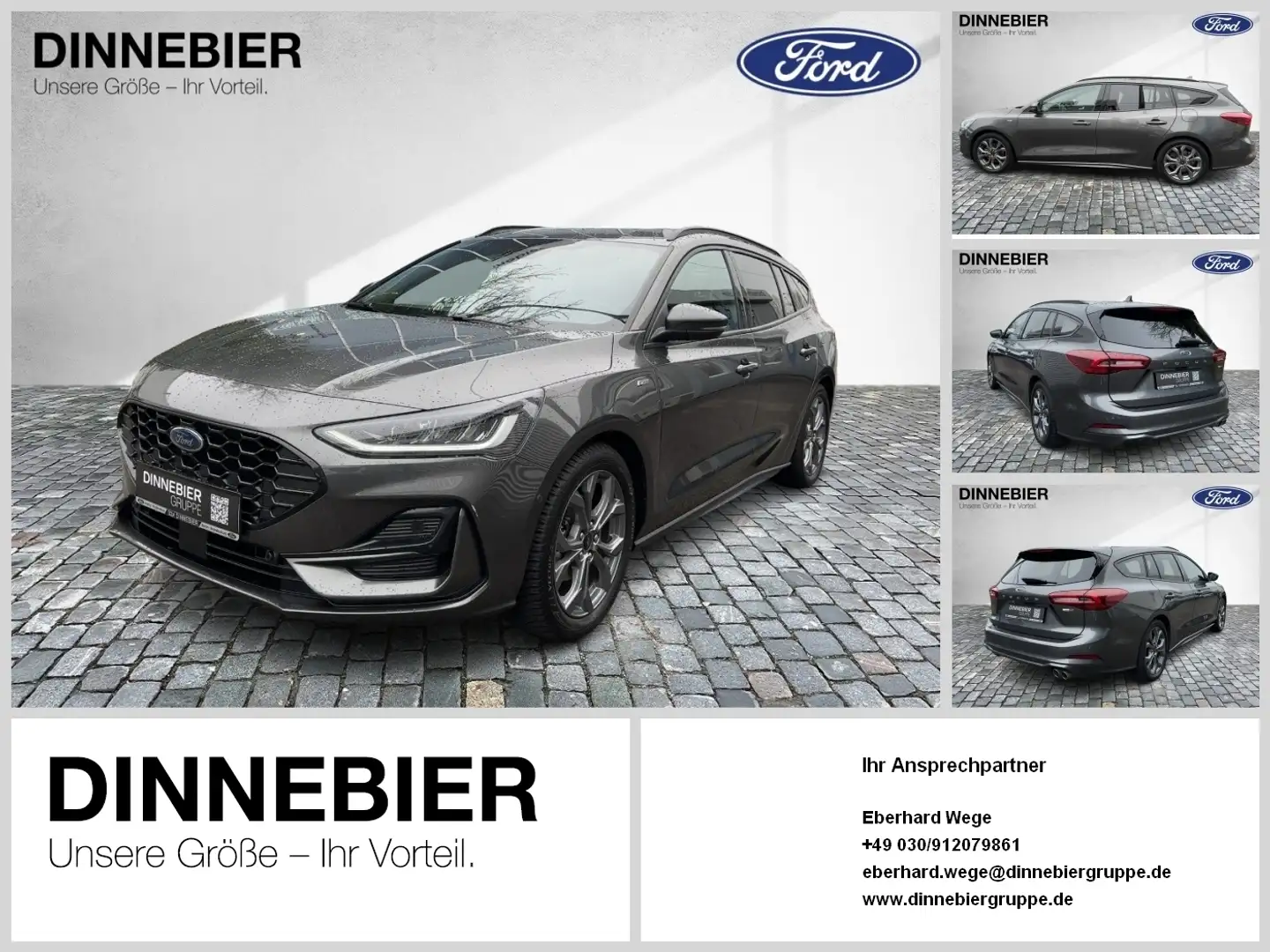 Ford Focus ST-Line LED+AHK+Navi+Kamera+Winterpaket Gris - 1