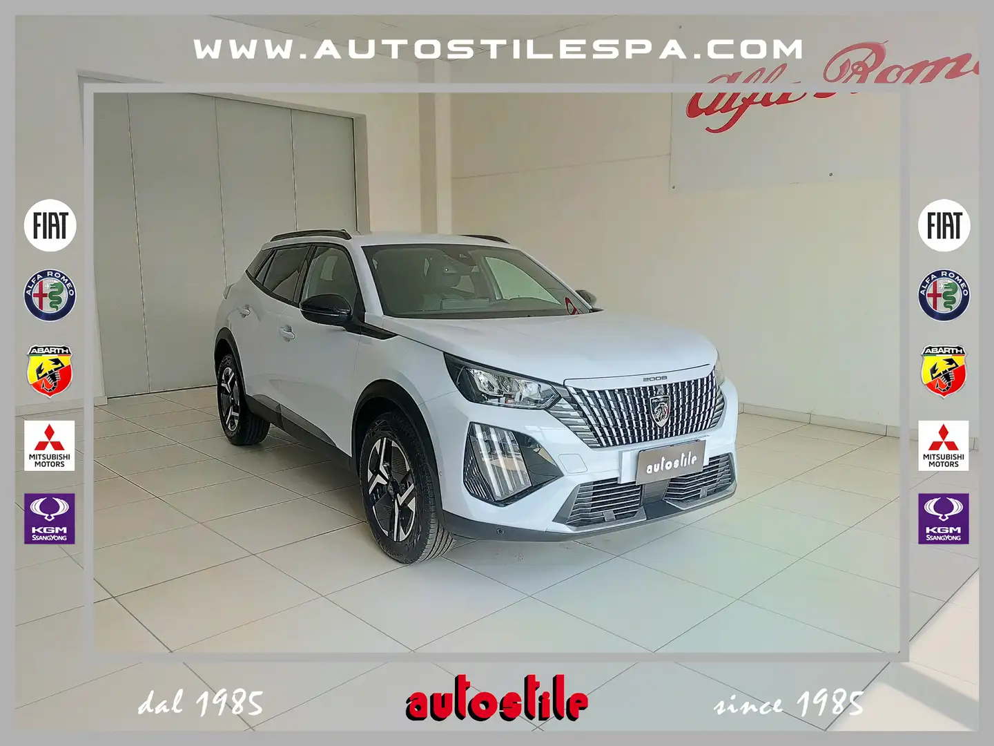 Peugeot 2008 Hybrid 136 e-DCS6 Allure + Vision & Drive KM0 Weiß - 1