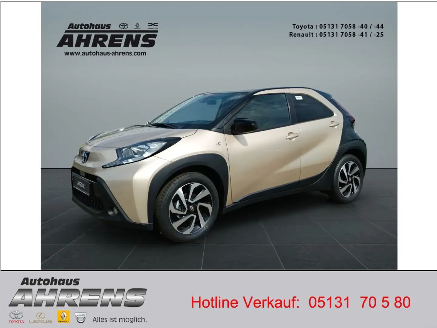 Toyota Aygo X Team D Kamera Klima Alu Carplay Beige - 1