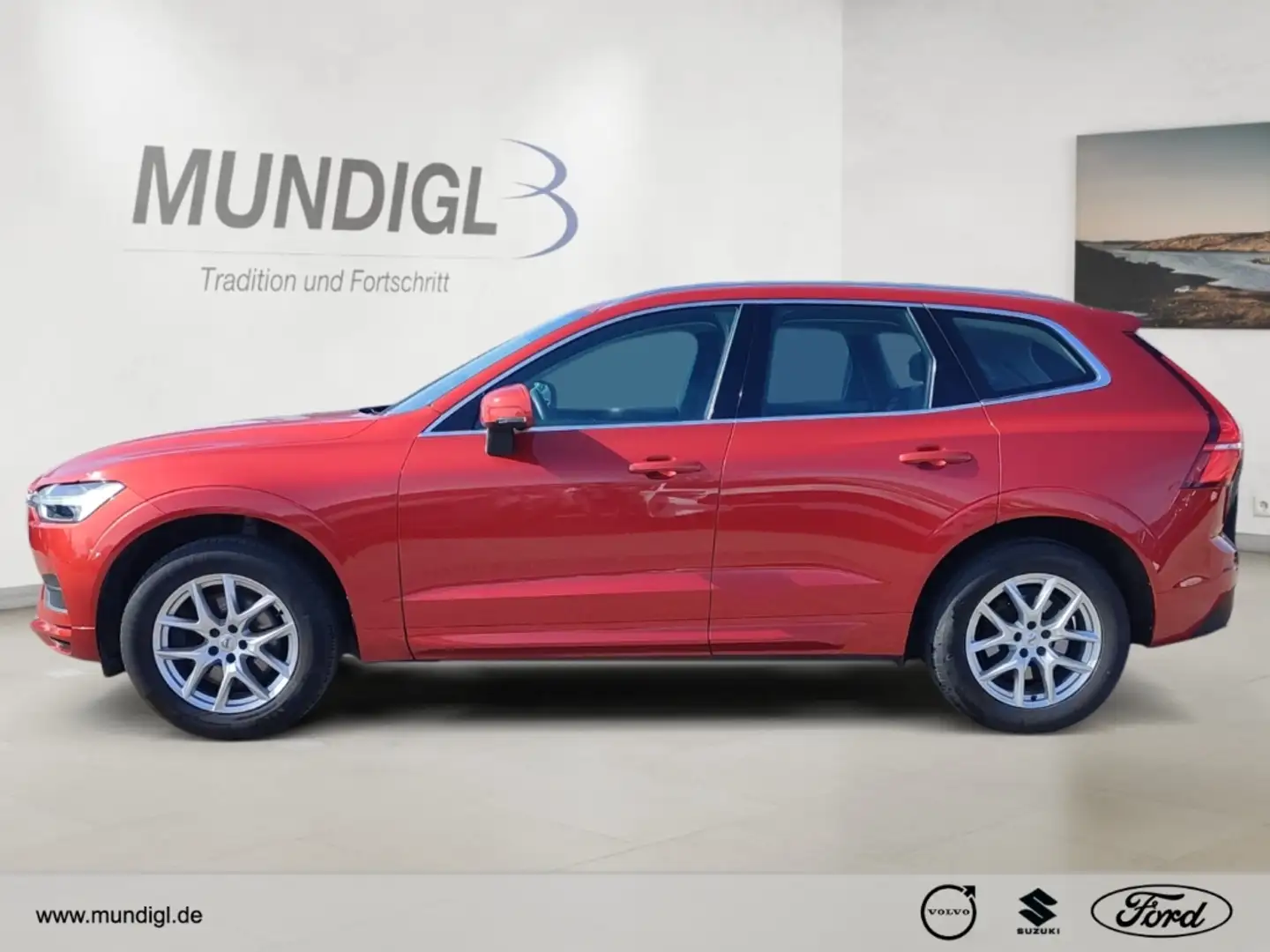 Volvo XC60 Momentum Pro AWD B5 Diesel AHK-klappbar Navi Digit Rot - 2