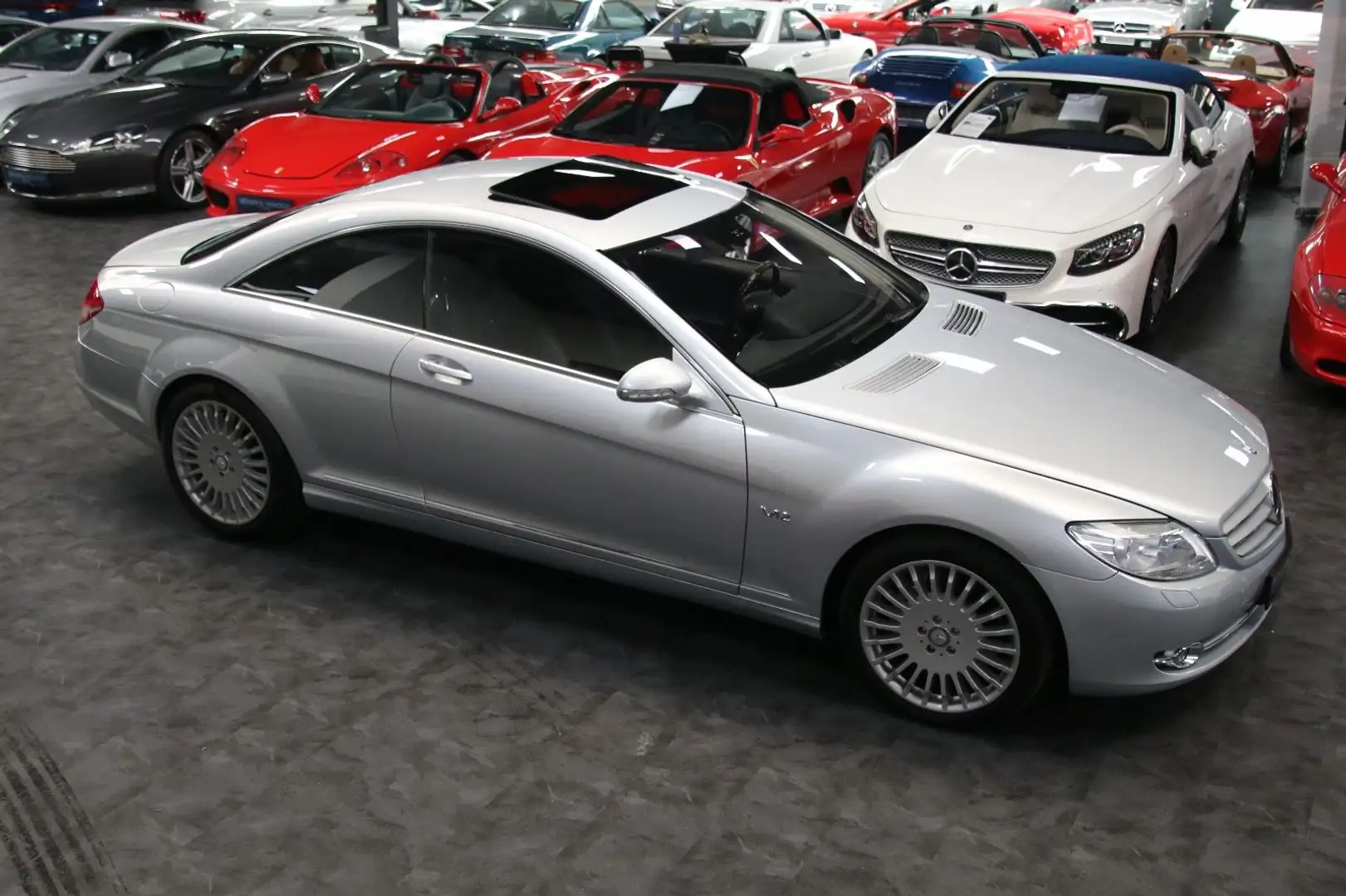 Mercedes-Benz CL 600 Coupe v12 Leder Exklusive Harmann Wie Neu Argent - 2