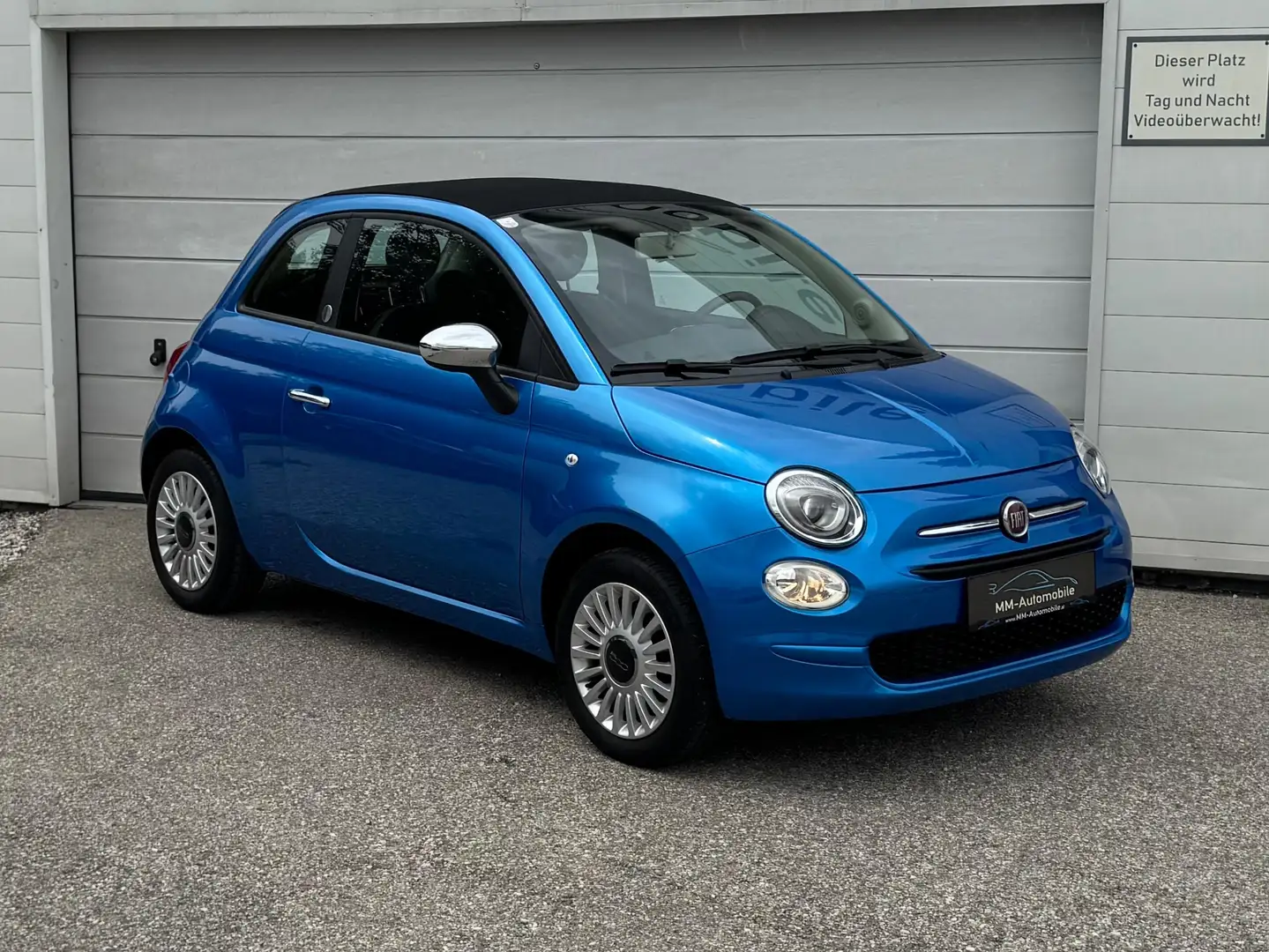 Fiat 500 Mirror Cabrio*PDC*ALU-8-FACH*TEMPOMAT*uvm Blau - 1