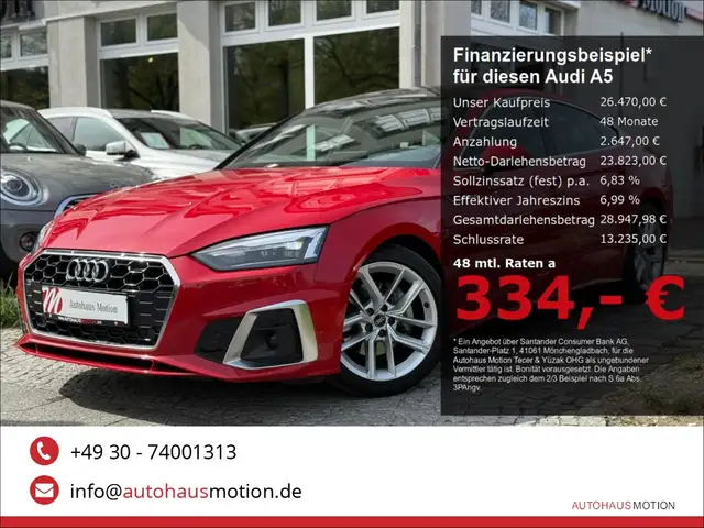 2021 Audi A5 in Red for sale