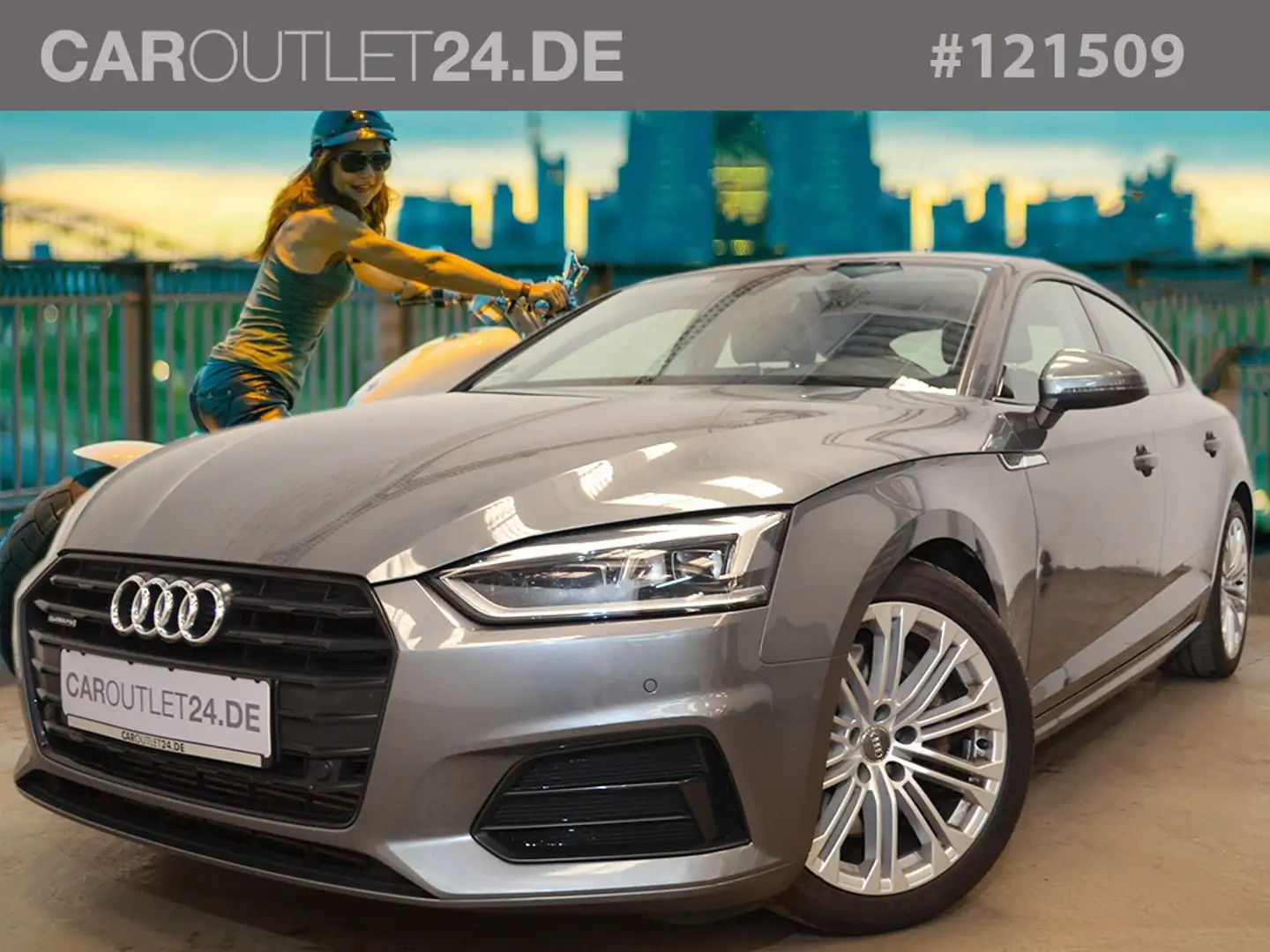 Audi A5 3,0 TDI Sportback qu. Sport *Leder 18Z LED* Grijs - 1