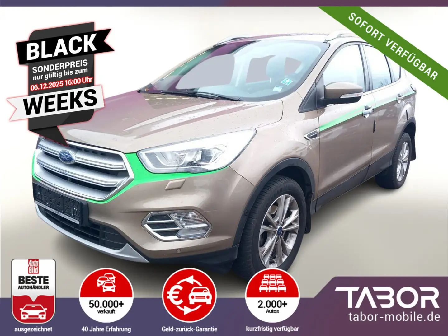 Ford Kuga 1.5 EcoBoost 150 Aut. Titanium Nav AHK PDC Argent - 1