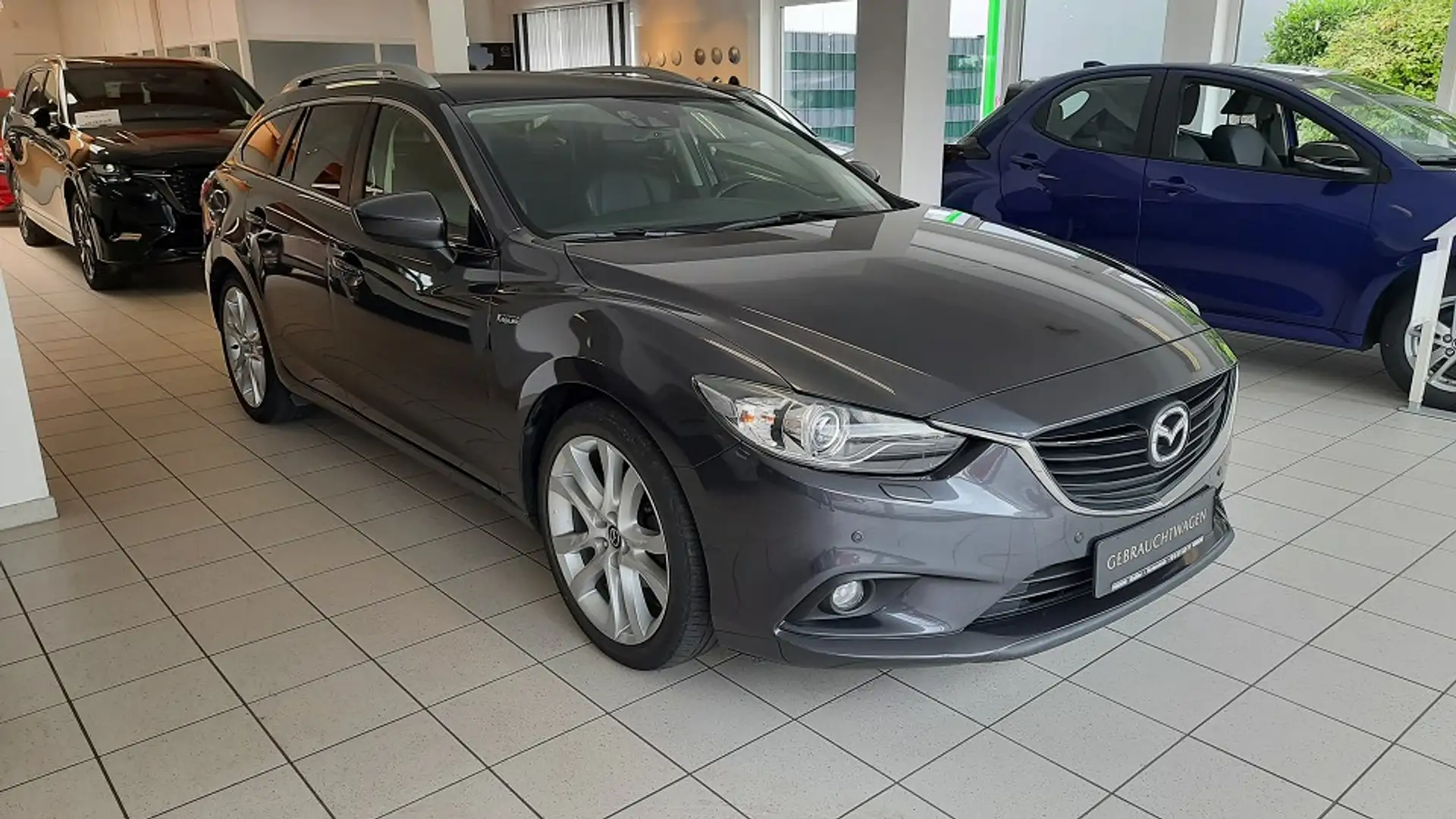Mazda 6 SKYACTIV-D 175PS Sports-Line *Leder*Navi* Gris - 2