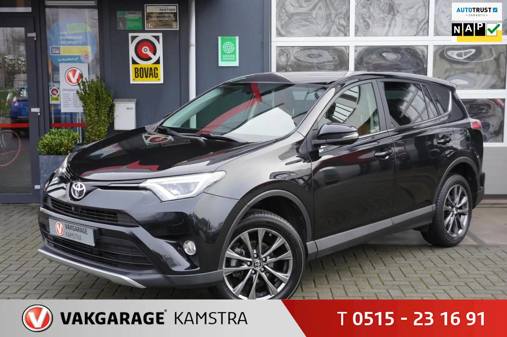 Toyota RAV 4 2.0 VVT-i AWD NAP DAB+/Navi/Leder/Winterpakk. Zwart - 1