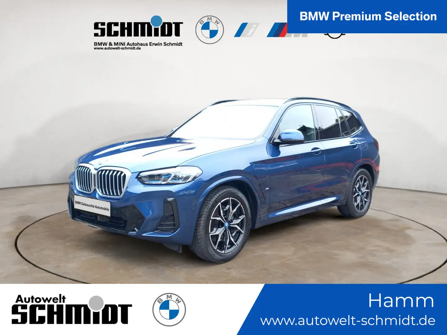 BMW X3 xDrive30e M Sportpaket Innovationspaket Leder Blau - 1