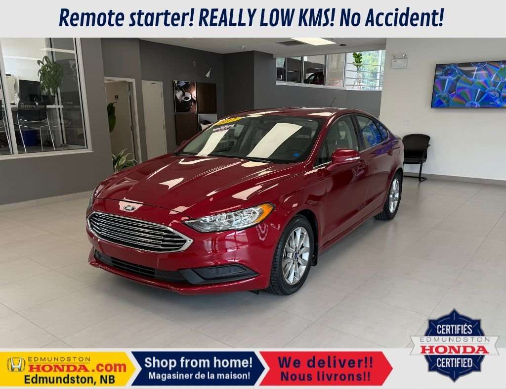 2017 Ford Fusion SE Remote starter! REALLY LOW KMS!! No Accident! / — снимка 1