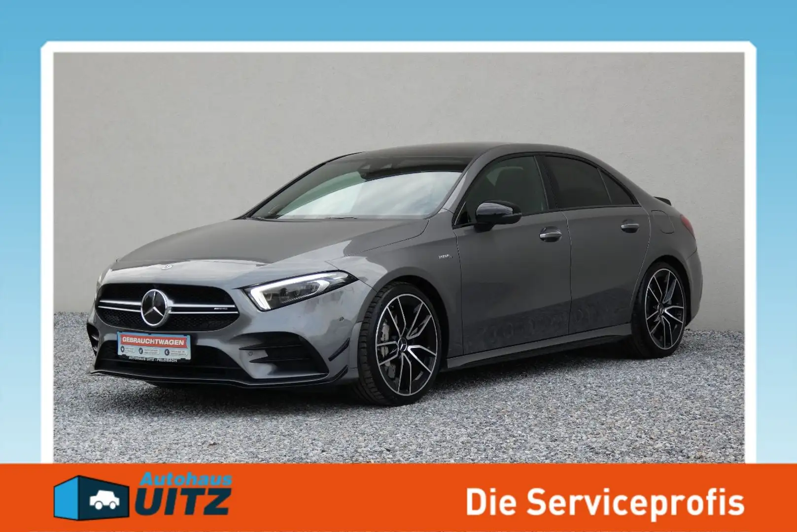 Mercedes-Benz A 35 AMG 4M +HUD+360°+MultiBeam+KeyGo+Pano+Burm Grau - 1