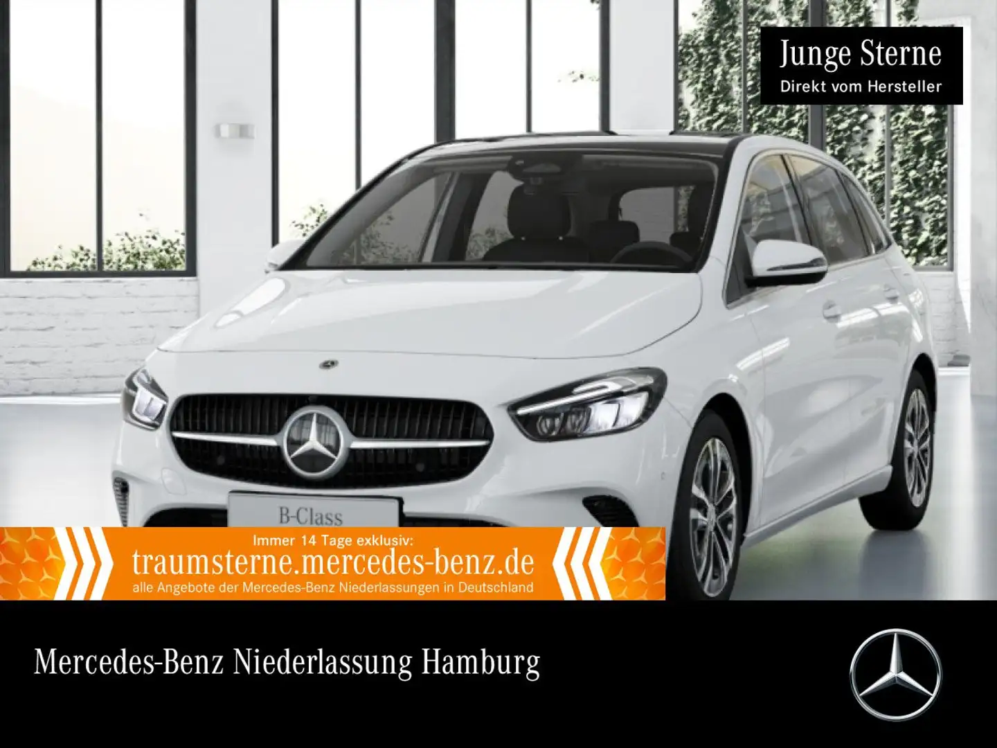 Mercedes-Benz B 180 PROGRESSIVE+PANO+LED+KAMERA+7G Weiß - 1