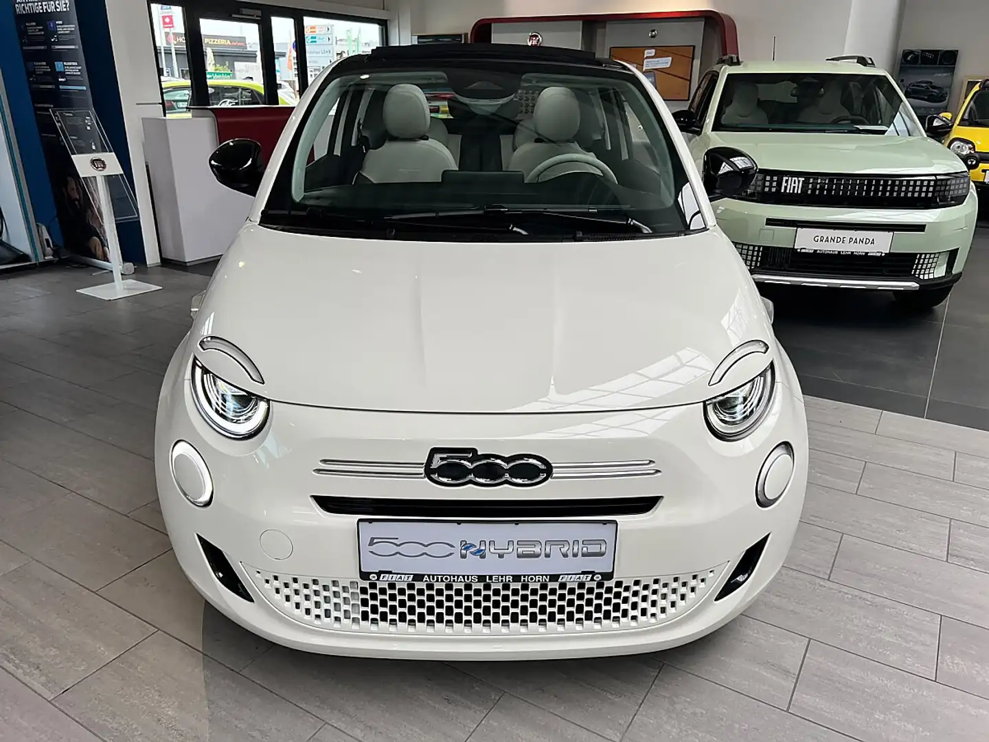 Fiat 500C Cabrio Hybrid La Prima Weiß - 2
