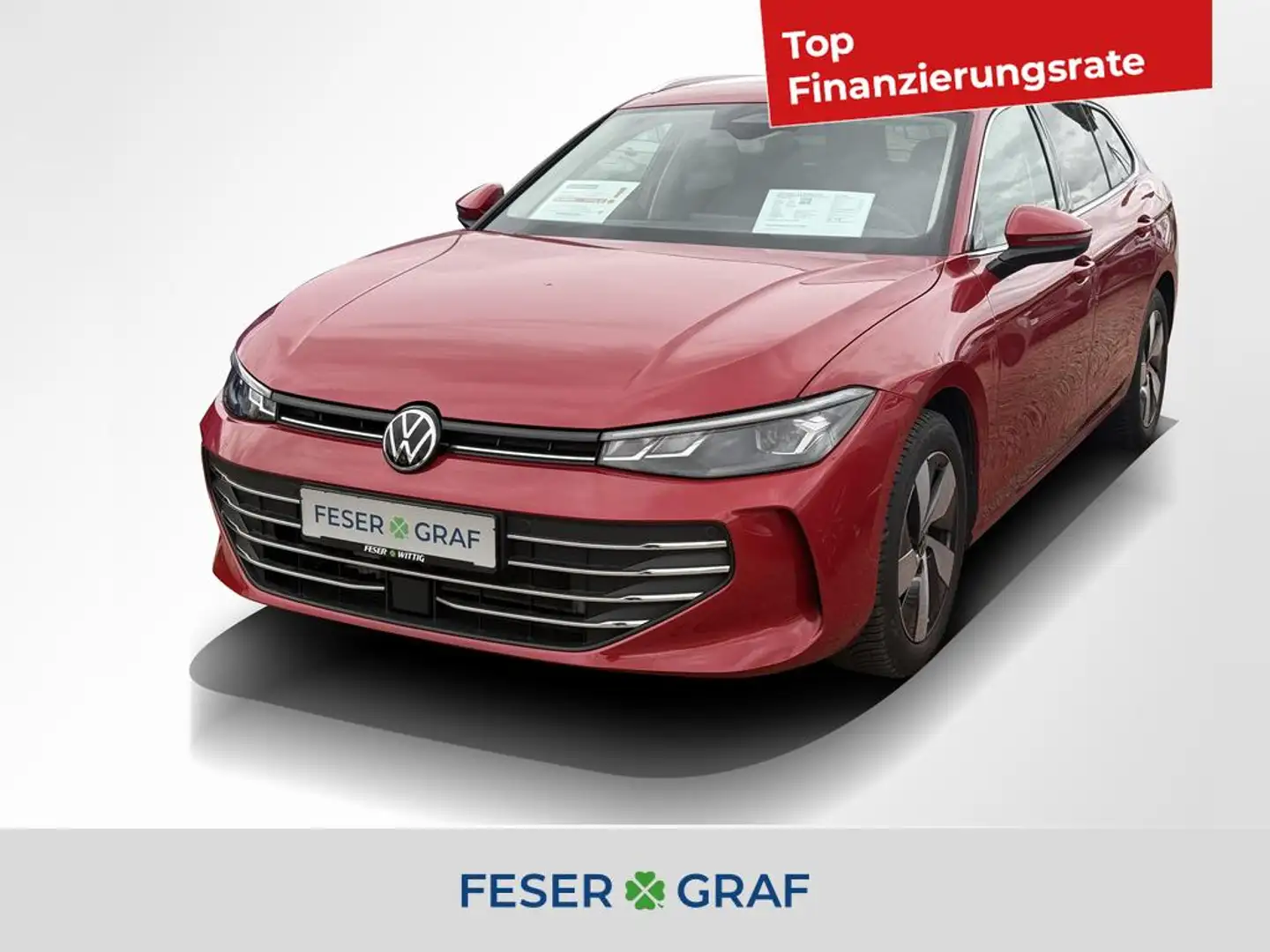 Volkswagen Passat 1.5 eTSI Business DSG LED/ACC/SHZ/AHK/Kamera Rot - 1