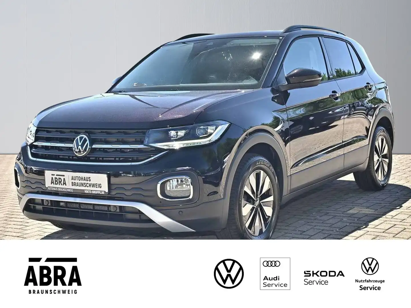 Volkswagen T-Cross 1.0 TSI Move DSG LED+NAV+CAM+ACC+LANE Schwarz - 1