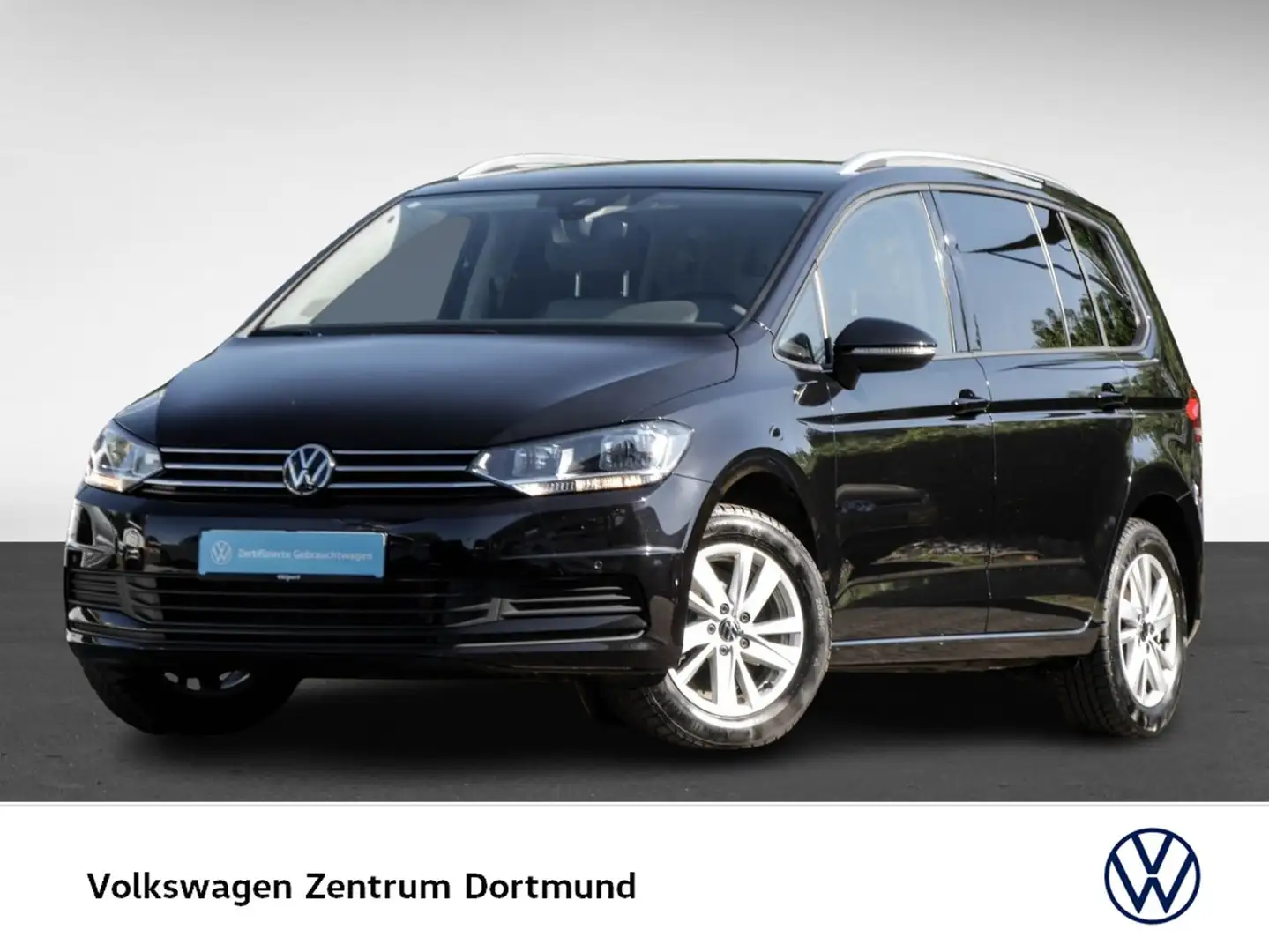Volkswagen Touran 1.5 COMFORTLINE 7SITZE AHK CAM ACC NAVI Negro - 2