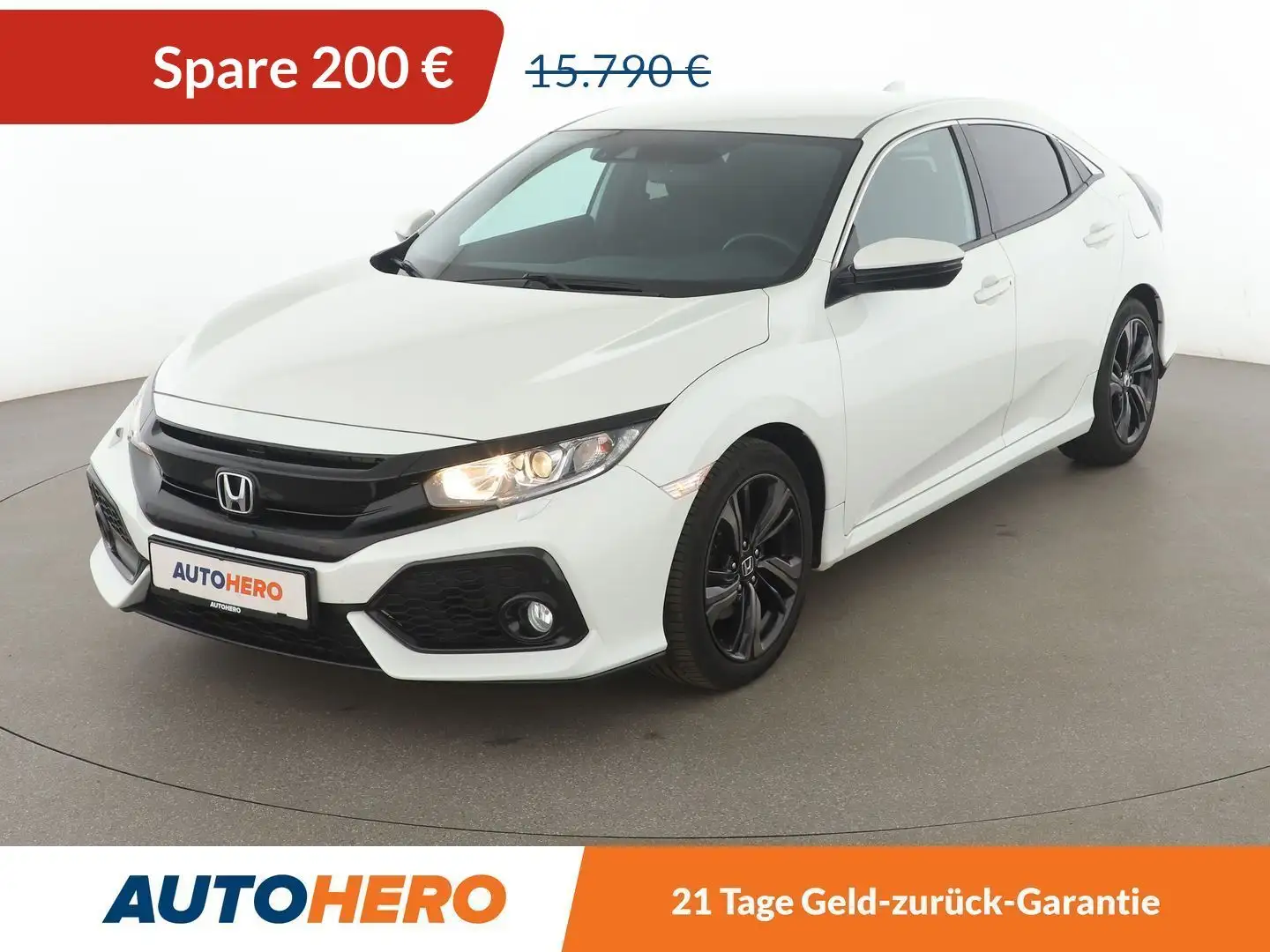 Honda Civic 1.6 DTEC Elegance *NAVI*CAM*ACC*SHZ*ALU*KLIMA* Alb - 1