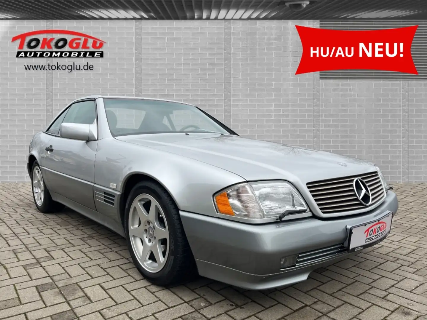 Mercedes-Benz SL 320 Roadster Leder Memory Sitze Oldtimer Klimaautom e- Argintiu - 1