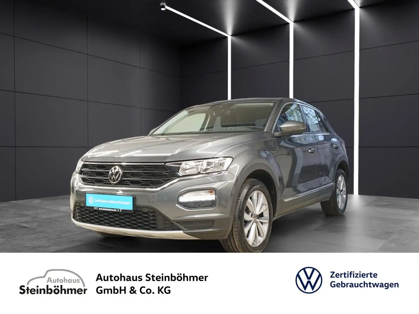 Volkswagen T-Roc Style 2.0TDI DSG Navi AHK Sitzhzg. ACC Klima Grigio - 1