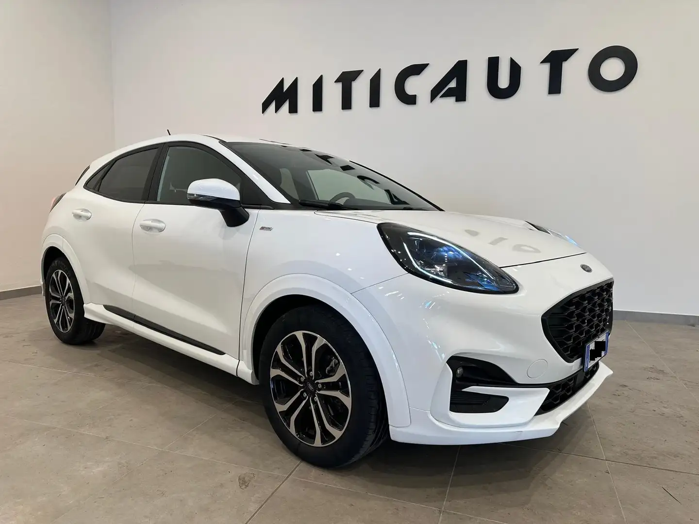 Ford Puma 1.0 ecoboost h ST-Line X s Blanc - 1