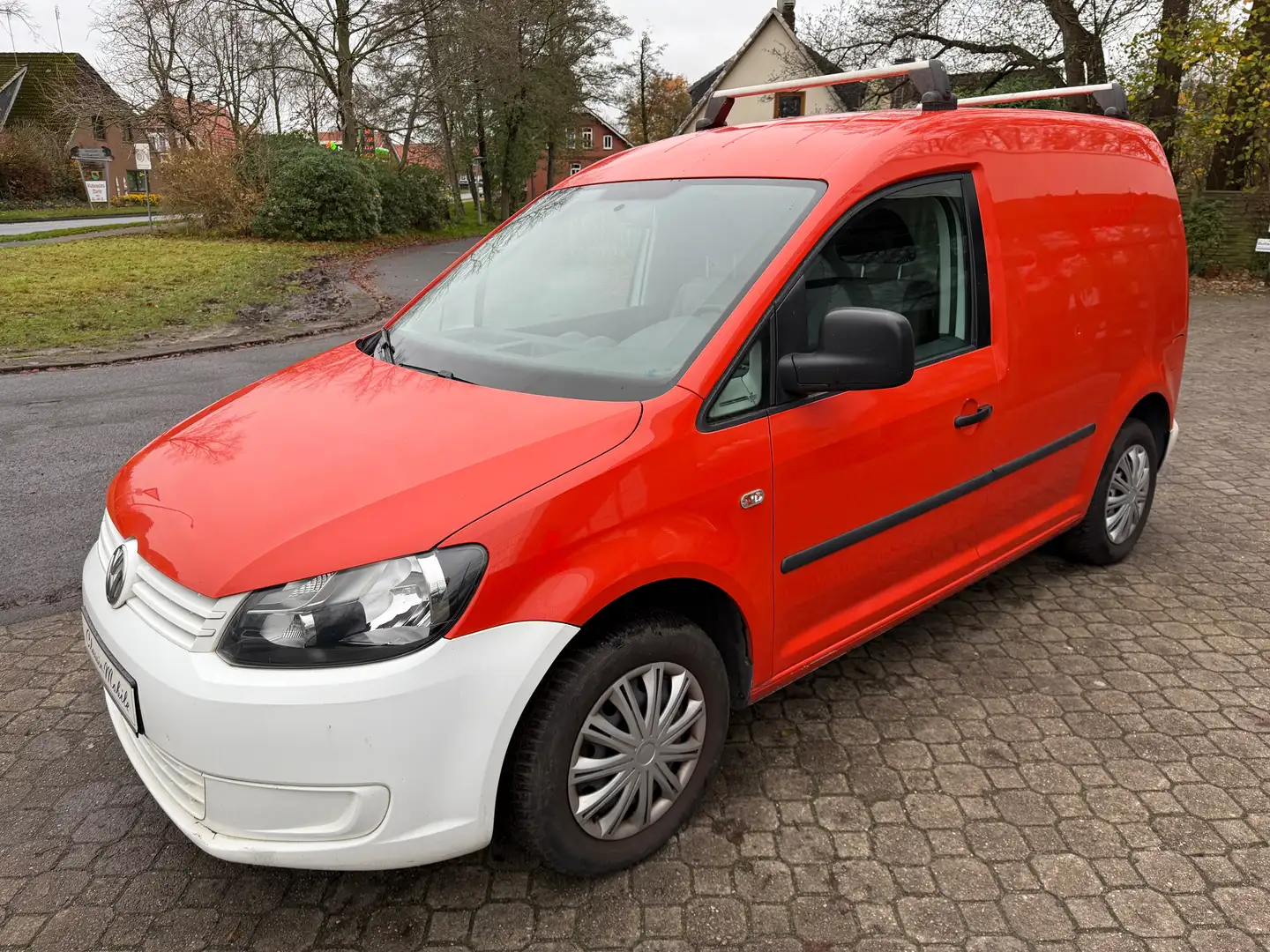Volkswagen Caddy Kasten 1.6 TDI *HU a.W. neu*1.Hand*GJ-Reifen*eFH* Rot - 2