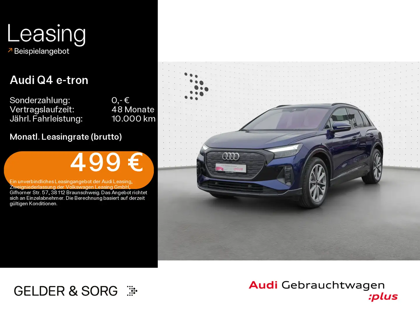 Audi Q4 e-tron Q4 45 e-tron advanced 0,25%*Virtual*RFK*LED*AHK Blau - 1