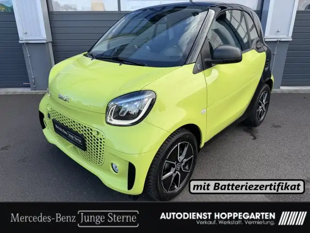 Smart ForTwo EQ Exclusive LED Panorama Kamera... Passion Pano. Dach/Klima/Sitzhzg./MF Lenkrad/BC/Tempomat/L R Sensor/eFH.