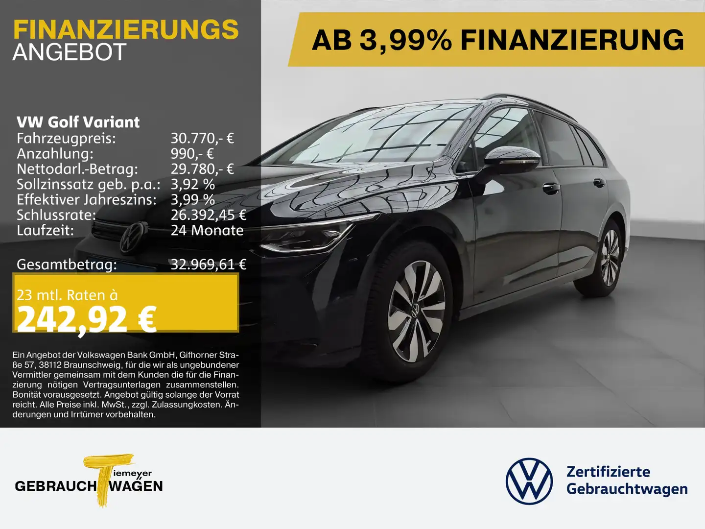 Volkswagen Golf Variant 2.0 TDI DSG GOAL IQ.LIGHT AHK KAMER Schwarz - 1