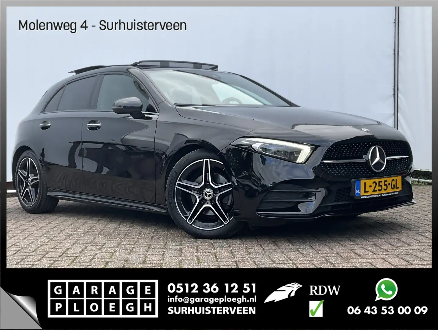Mercedes-Benz A 180 AMG Pano Memory Sfeerverl Carplay Led Stoelverw Bu Negro - 1