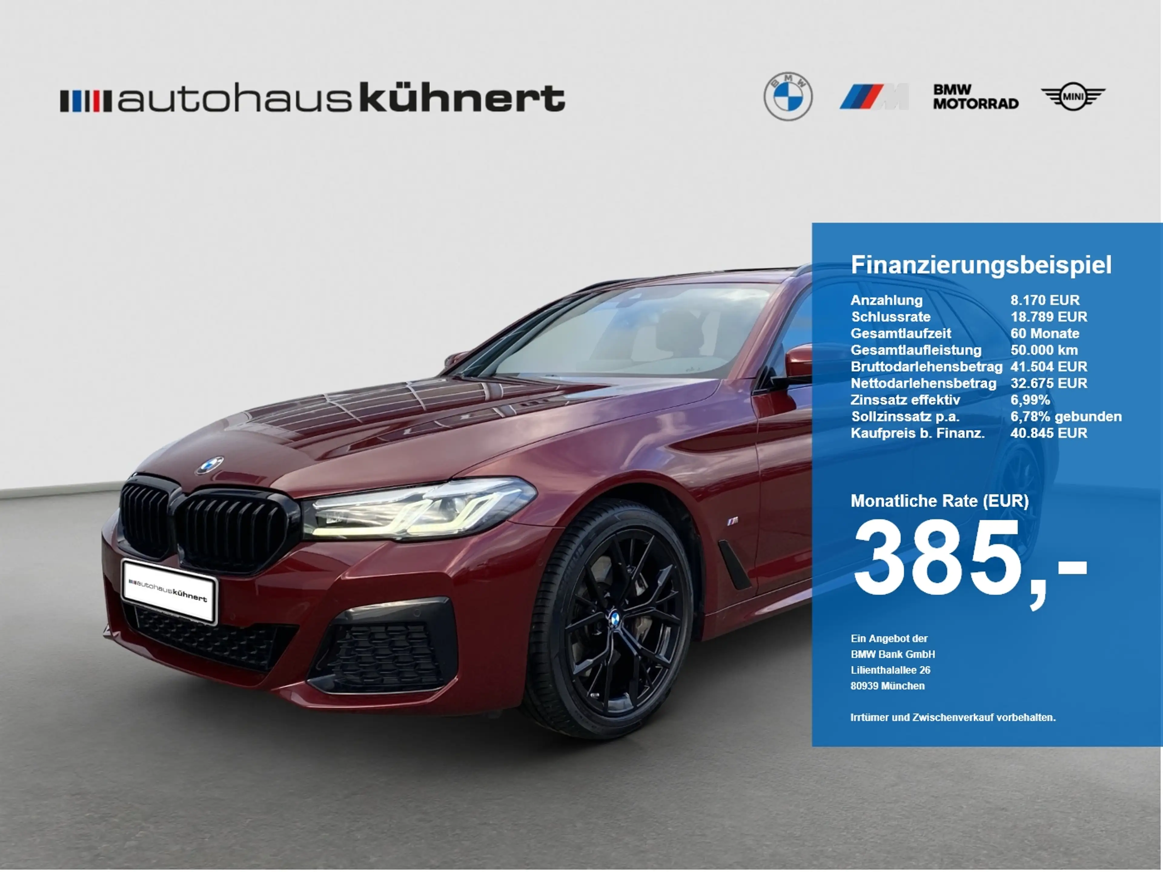 BMW 530 d Touring ///M-Sport LED Luftfed. PanoSD AHK