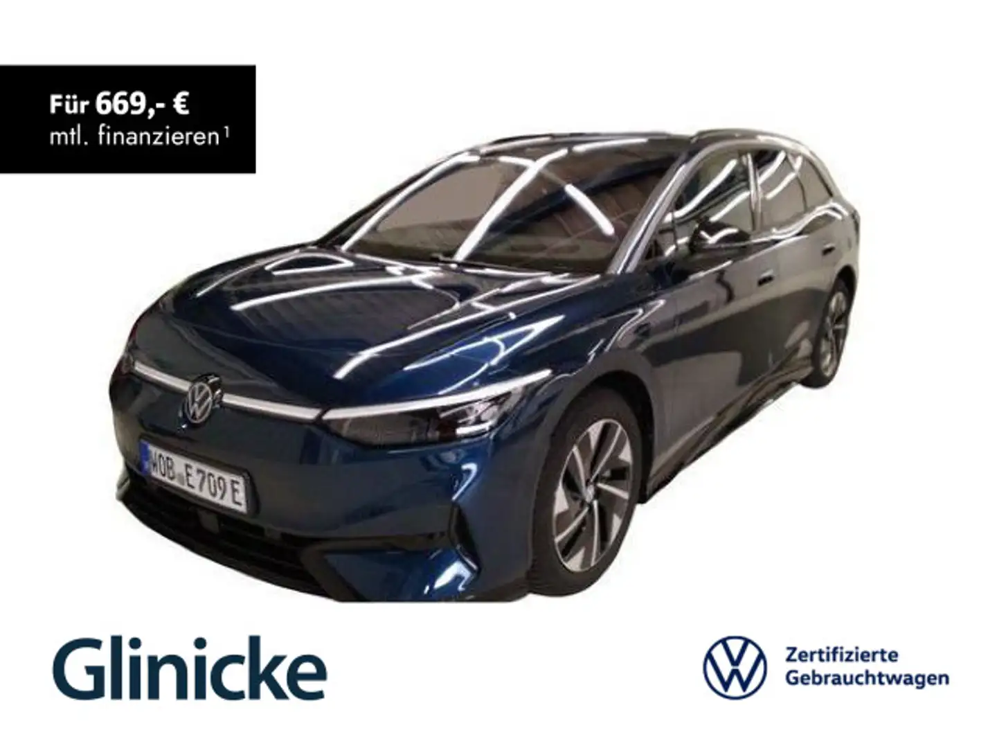 Volkswagen ID.7 Tourer Pro 210 kW Navi AHK Wärmepumpe ACC Blau - 1