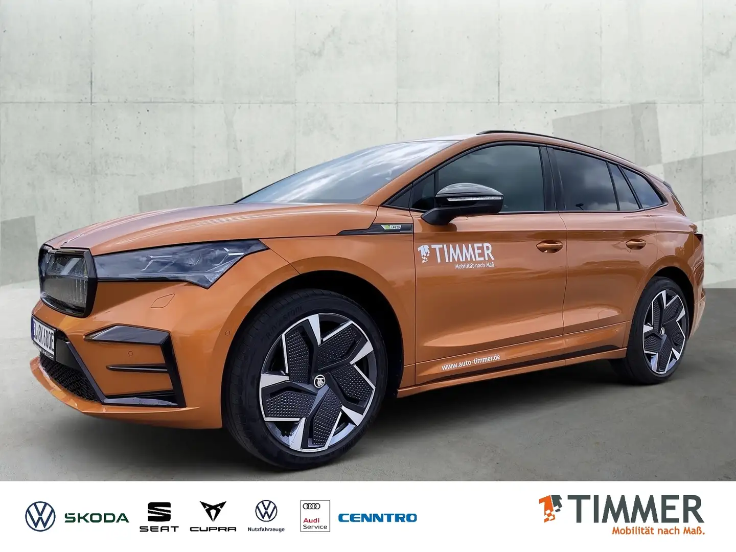 Skoda Enyaq RS Suite *AHK*Pano*MaxxPaket*21Zoll" Oranžová - 1