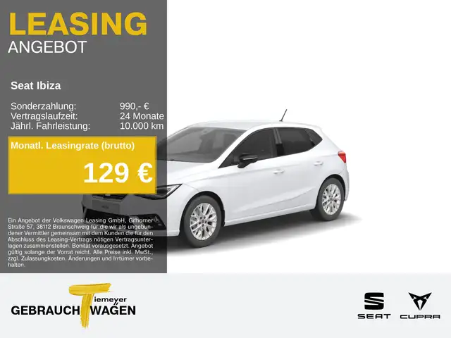 2025 Seat Ibiza in White for sale