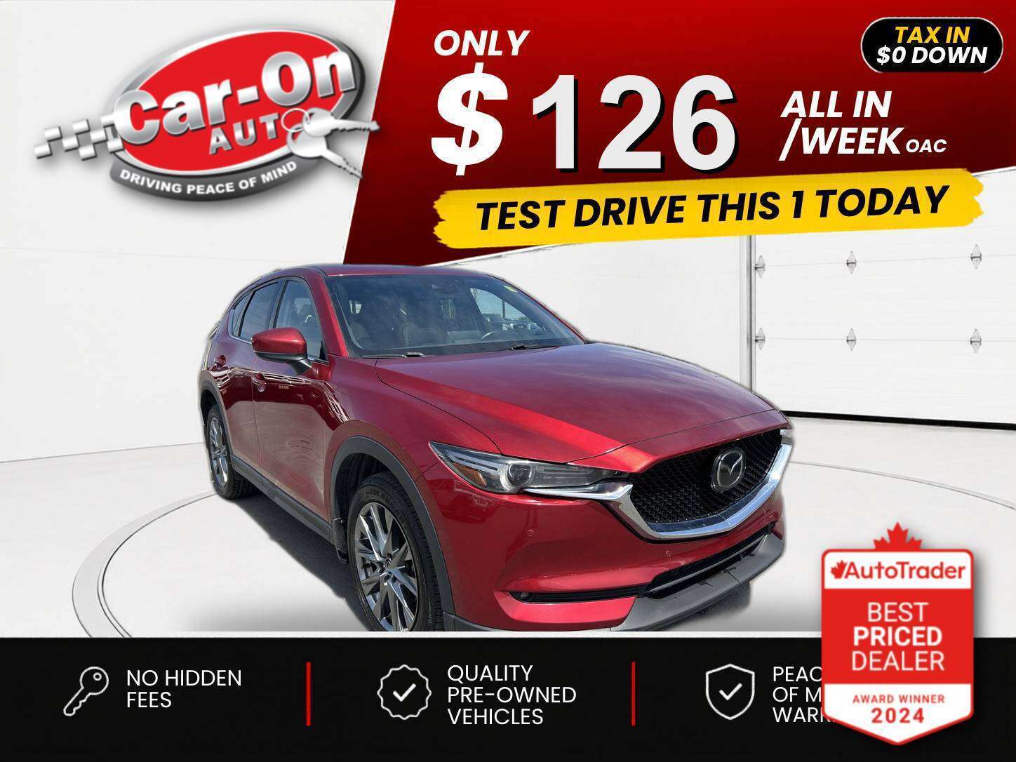 Red 2021 Mazda CX-5 SUV / Crossover All-Wheel Drive Automatic