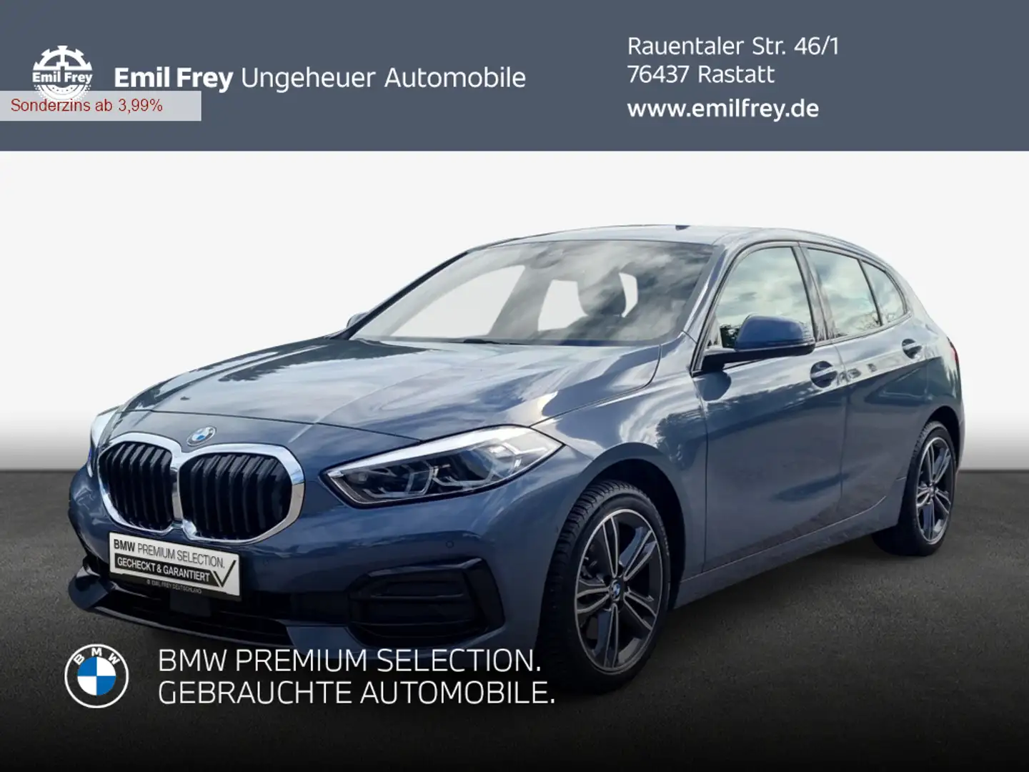 BMW 118 i Aut. Sport Line Grigio - 1