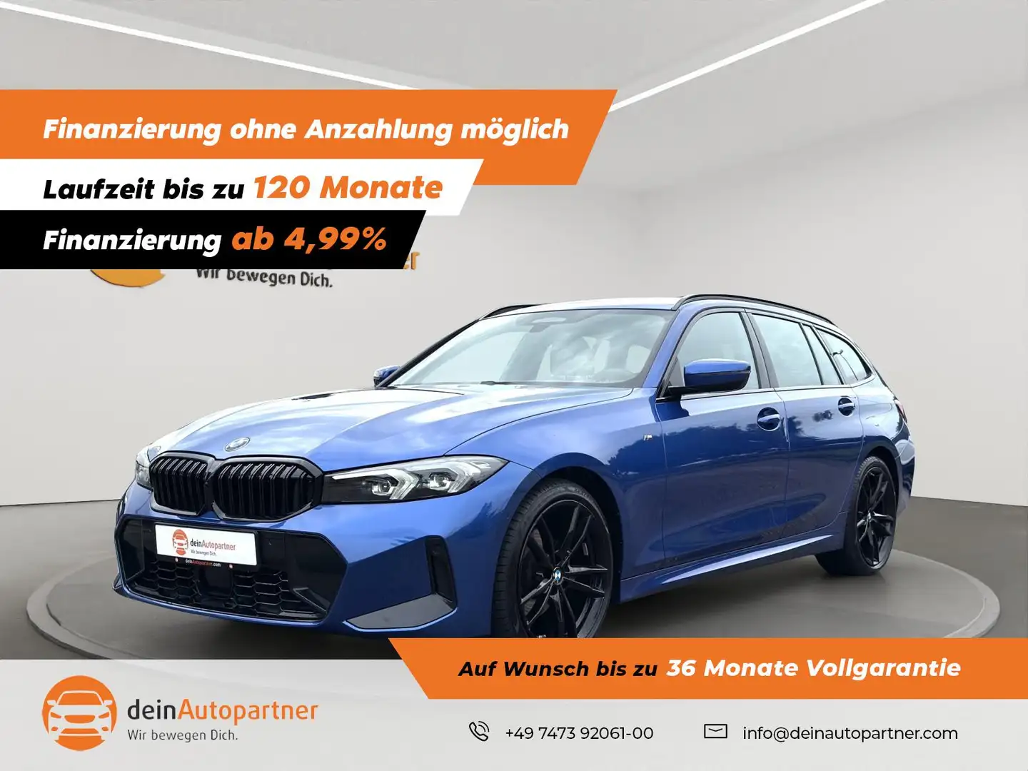 BMW 320 d xDrive M Sport Leder LED Navi RFK UVP 73.700.- Bleu - 1