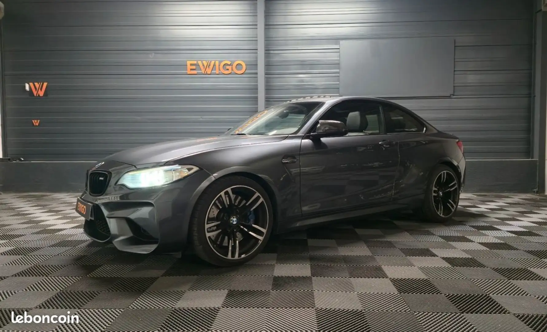 BMW M2 coupe 3.0 370 blue dkg bva toit ouvrant + siege chauffant ch Gris - 1