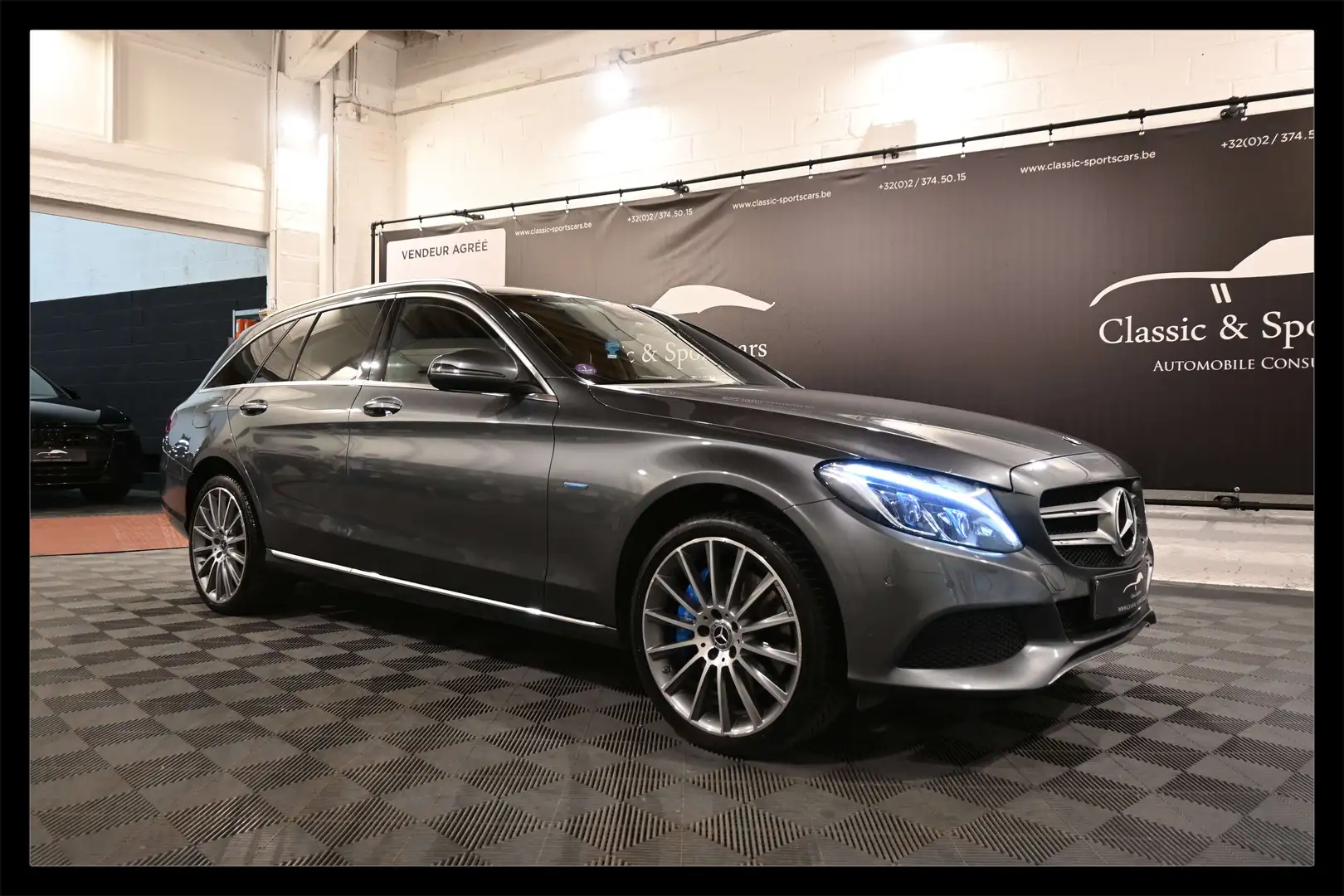 Mercedes-Benz C 350 C 350 e Plug-In Hybrid PACK AMG / CAMERA / LEDS Gris - 1