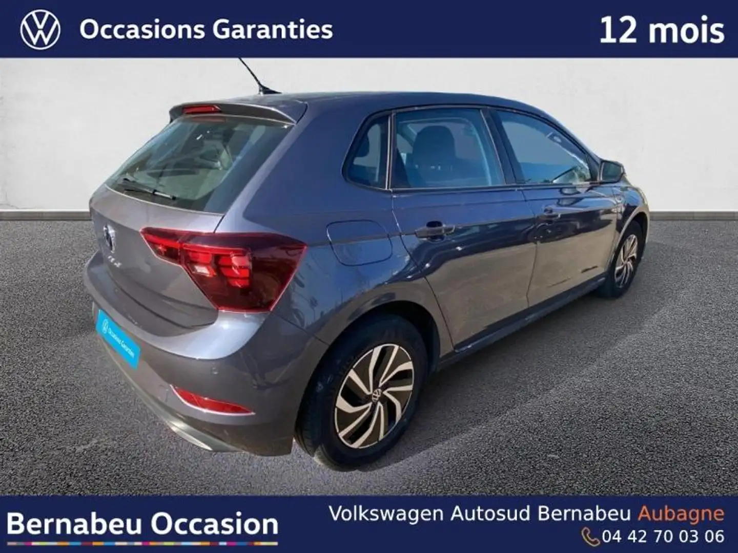 Volkswagen Polo 1.0 TSI 95ch Life Gris - 2