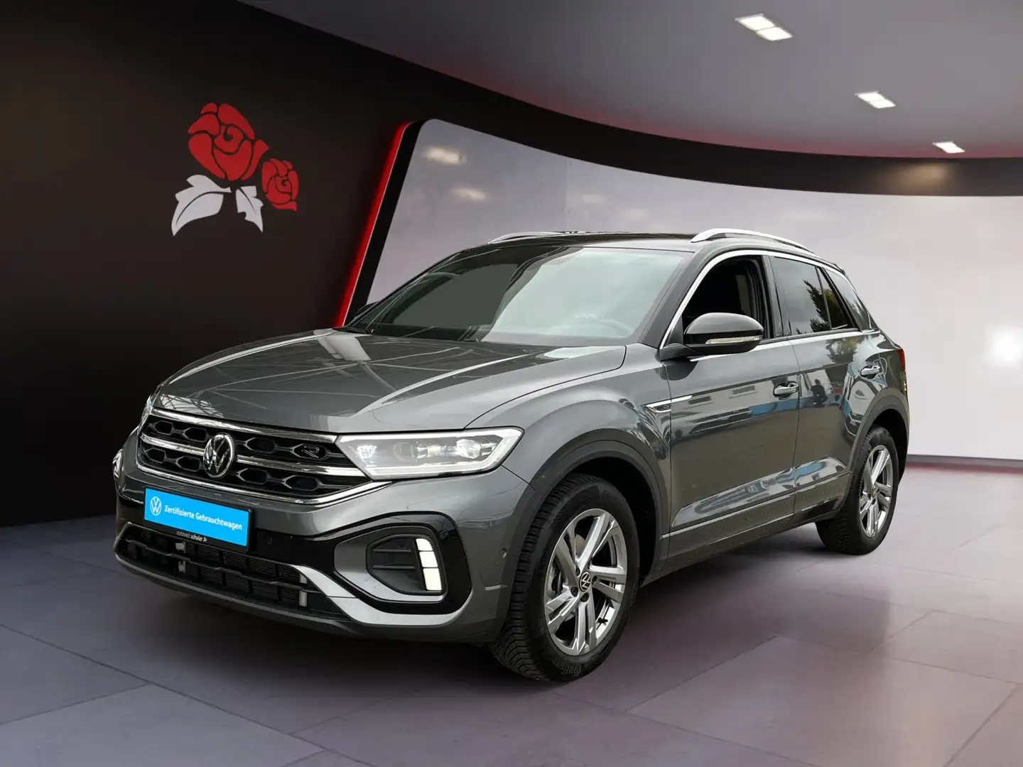 Volkswagen T-Roc 1,5 TSI DSG R-Line AHK LED Kamera Navi Gris - 2