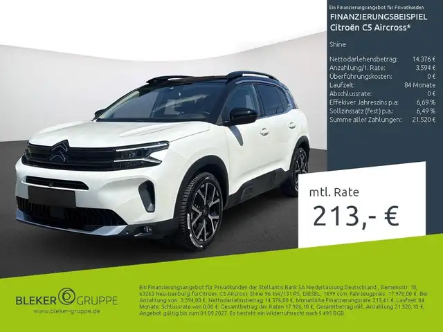 2023 Citroen C5 Aircross in White for sale