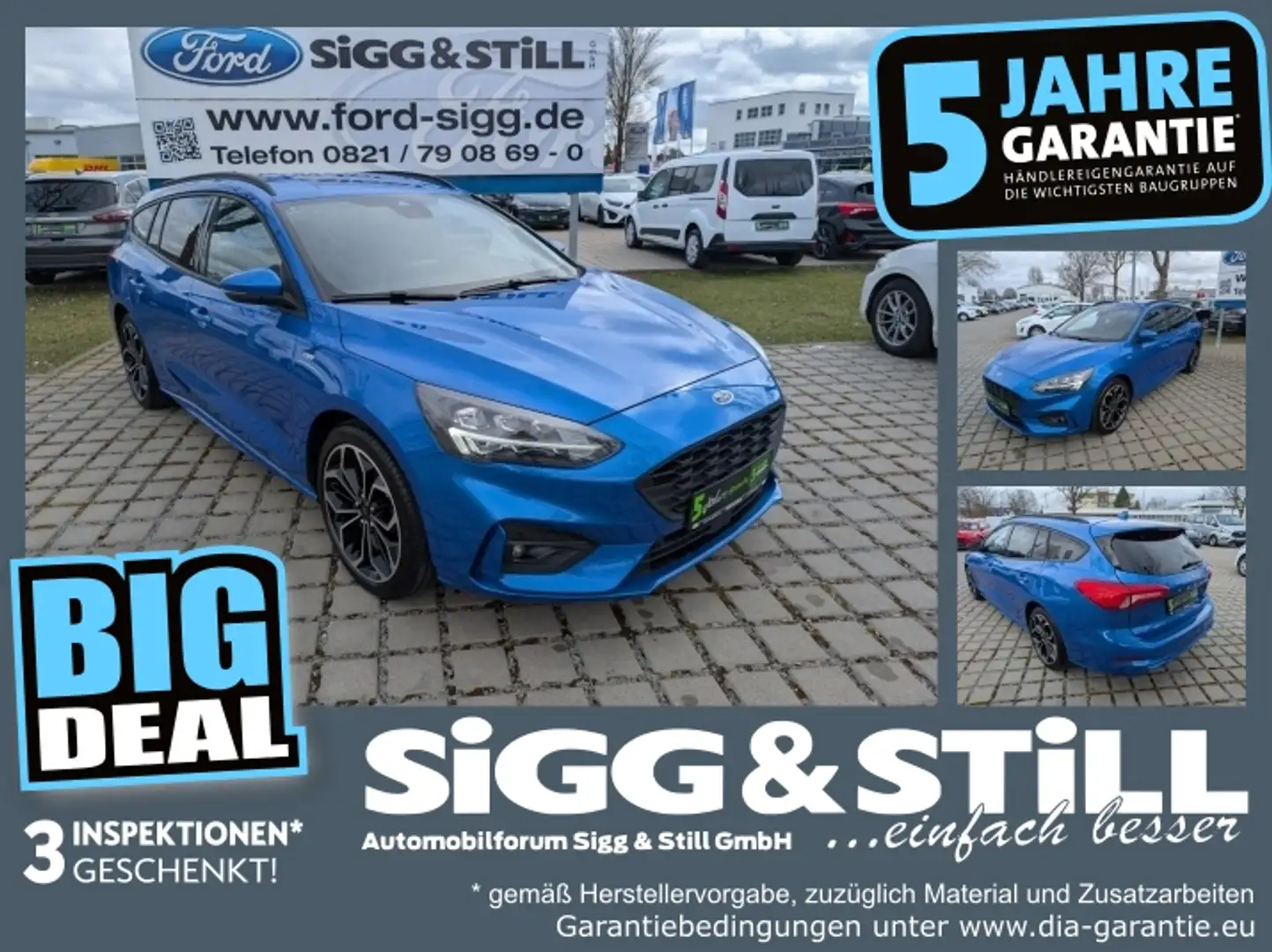 Ford Focus Turnier ST-Line LED*NAVI*EL-KLAPPE*SHZ*CAM Blau - 1