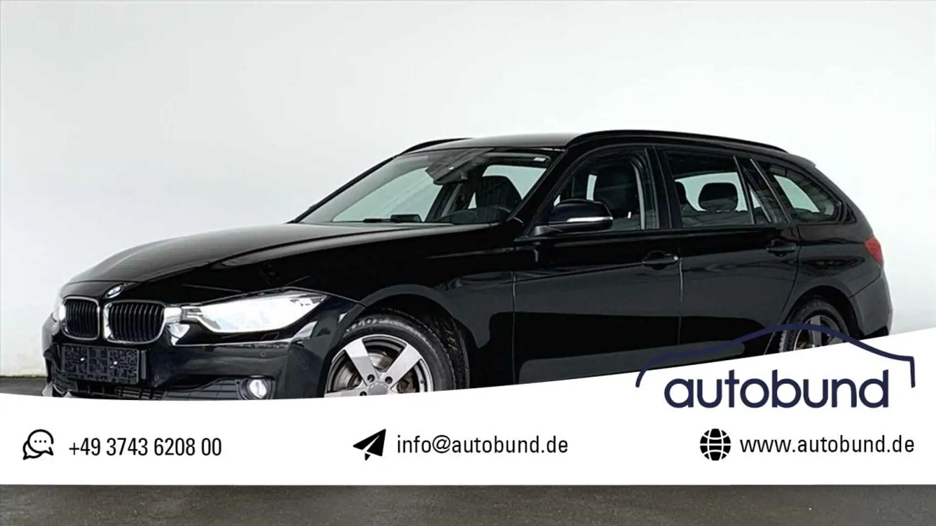BMW 318 d Touring AHK Klimaautomatik Navi Einparkhilfe Schwarz - 1