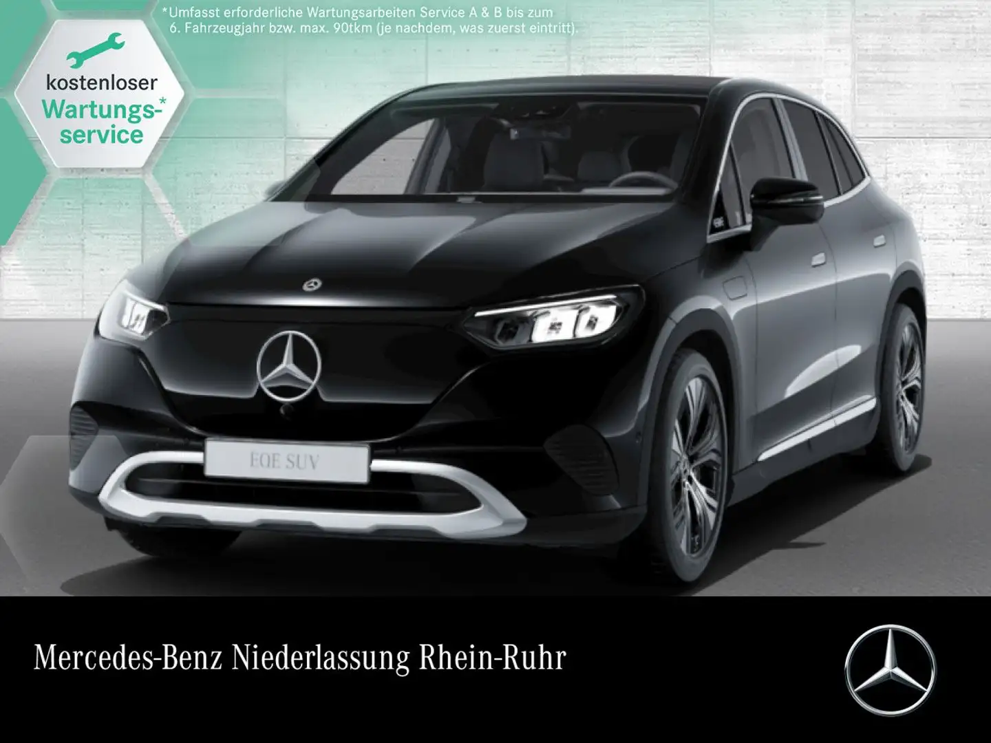 Mercedes-Benz EQE SUV EQE 350 4M AVANTG+PANO+360+LED+BURMESTER+TOTW Noir - 1